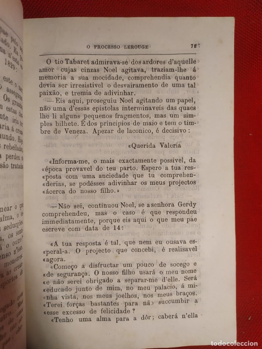 Libros antiguos: 1875. O processo Lerouge. Emilio Gaboriau. - Foto 6