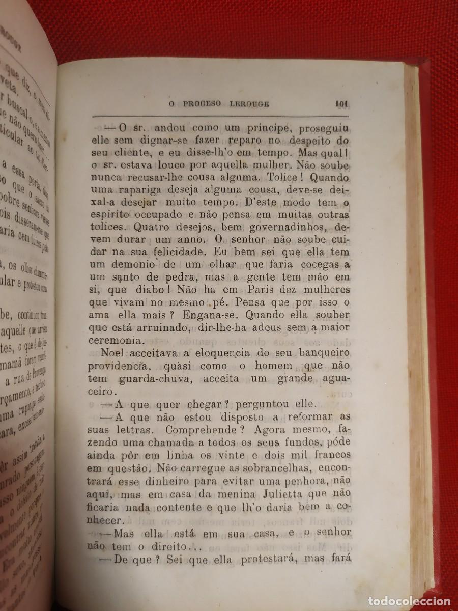 Libros antiguos: 1875. O processo Lerouge. Emilio Gaboriau. - Foto 8