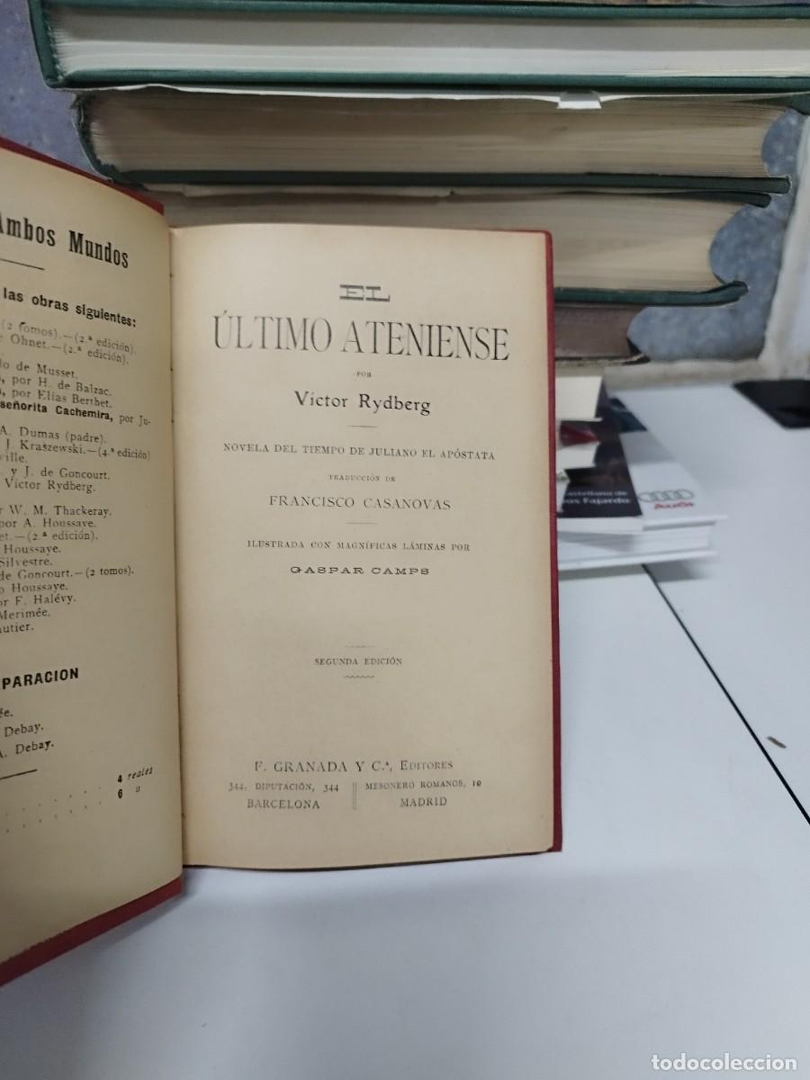 Libros antiguos: El &uacute;ltimo ateniense.- Rydberg, V&iacute;ctor. - Foto 2