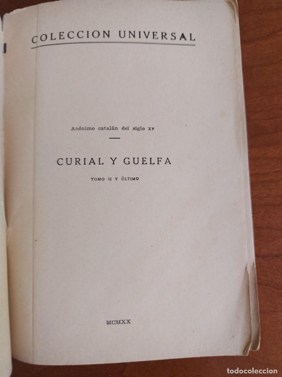 Libros antiguos: [Libro antiguo] Curial y Guelfa, 1920. - Foto 6