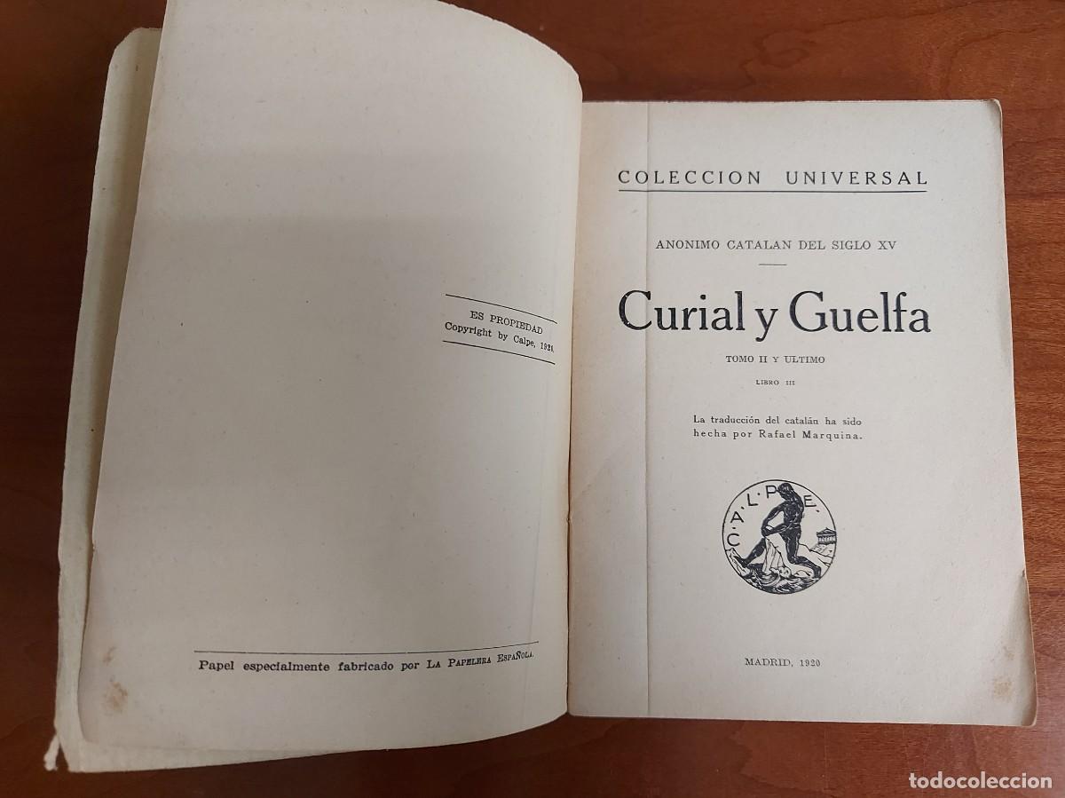 Libros antiguos: [Libro antiguo] Curial y Guelfa, 1920. - Foto 7