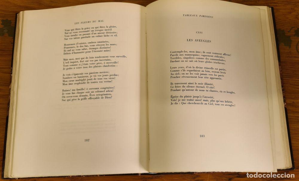 Libros antiguos: LES FLEURS DU MAL. BAUDELAIRE. EDITIONS COLBERT. FRANCIA. 1946. - Foto 15
