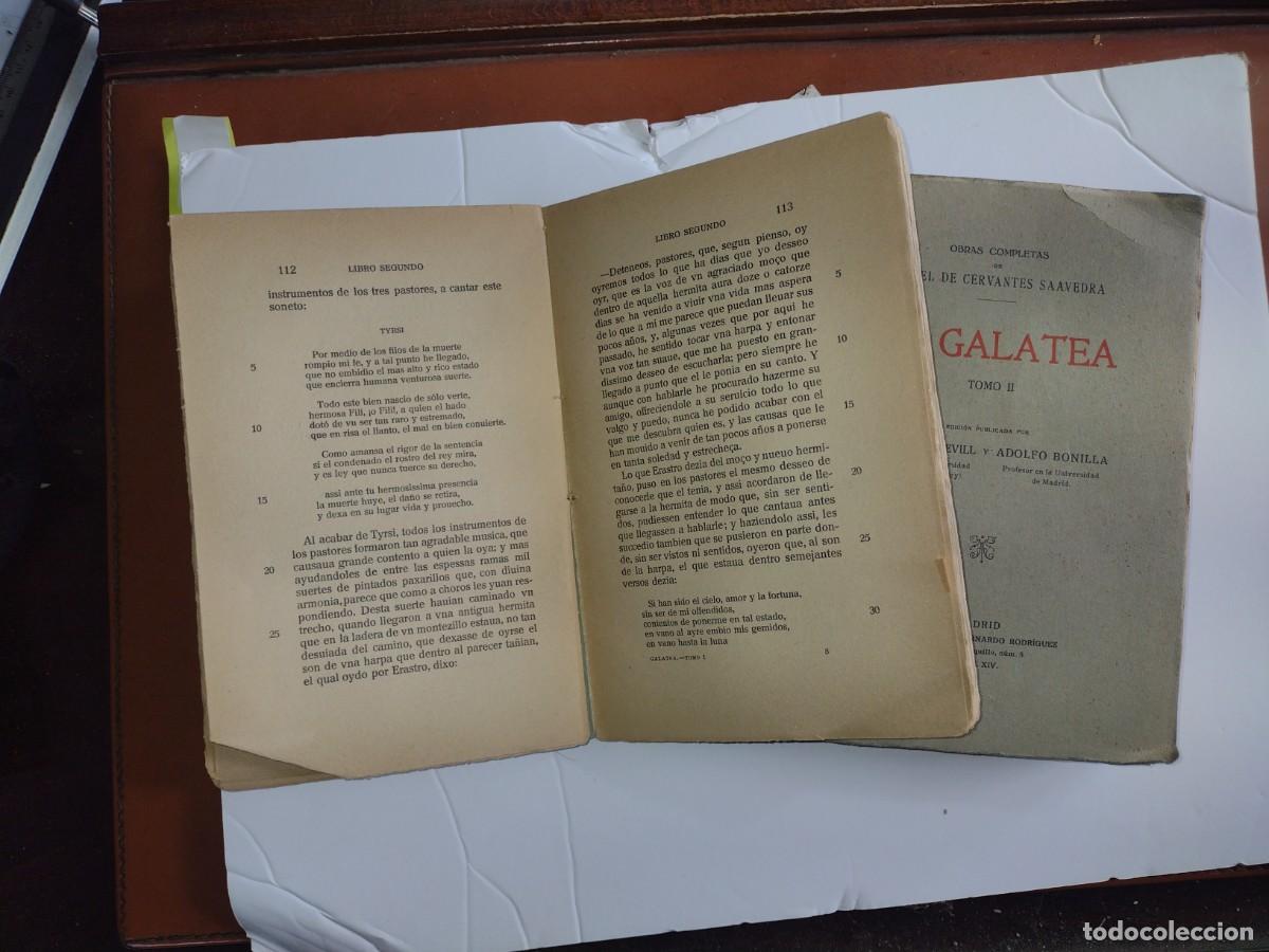 Libros antiguos: La Galatea de Cervantes Ed. 1914 - Foto 4