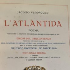 Libros antiguos: L'ATLANTIDA. JACINTO VERDAGUER. EST. MIQUEL-RIUS. EDIC. POLIGLOTA. 1929.