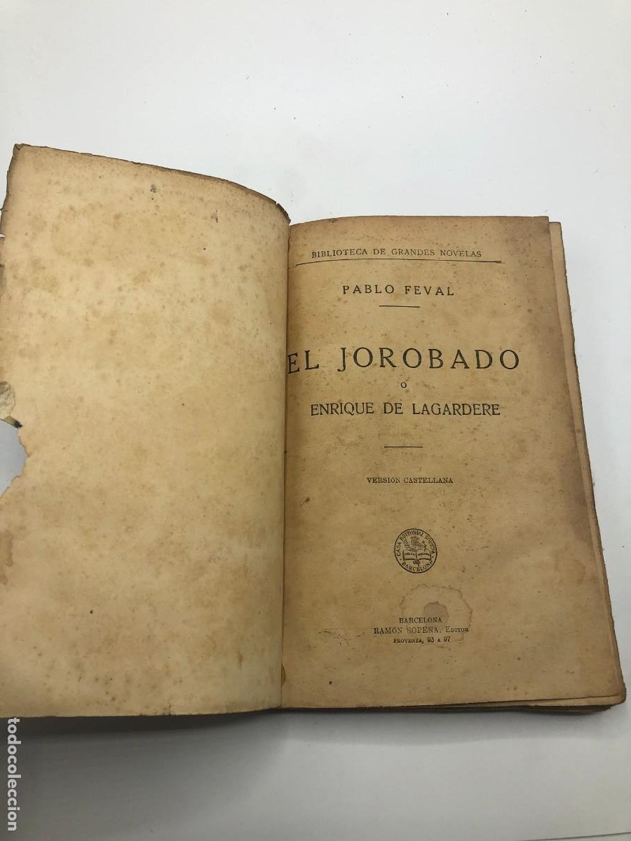 Libros antiguos: EL JOROBADO. PAUL FEVAL 1930 - Foto 2