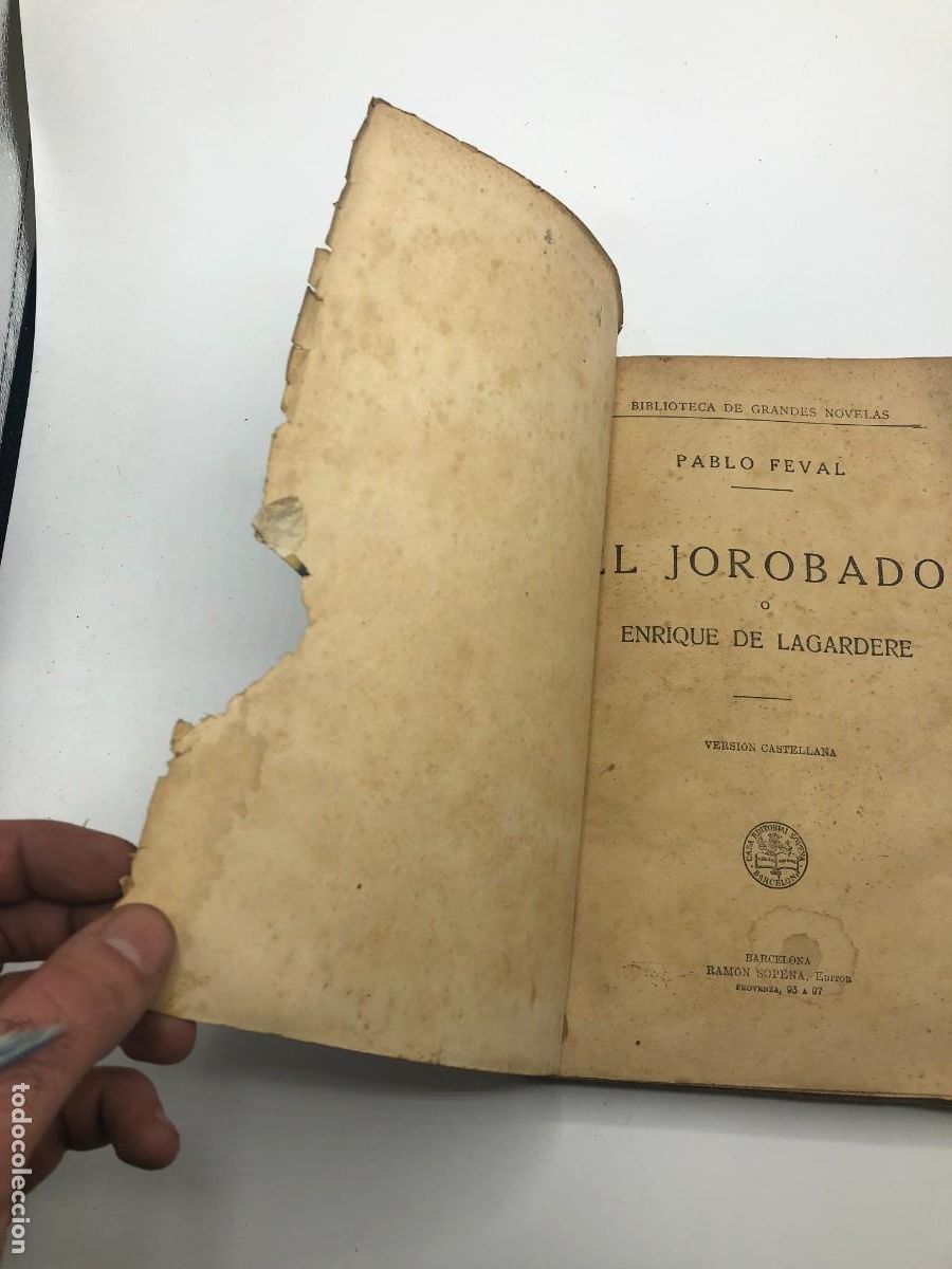 Libros antiguos: EL JOROBADO. PAUL FEVAL 1930 - Foto 3