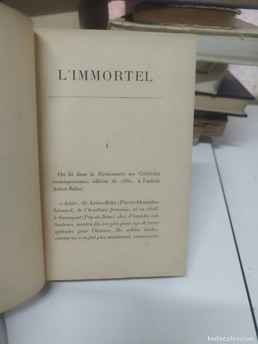 Libros antiguos: 1888. LImmortel - Alphonse Daudet. En franc&eacute;s. - Foto 3