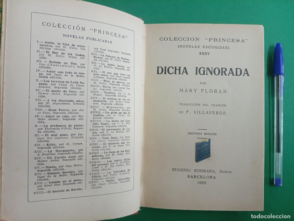 Libros antiguos: Antiguo libro DICHA IGNORADA. Barcelona 1928. - Foto 1