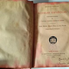 Libros antiguos: CERVANTES, QUEVEDO...FIRMADO POR IGNACIO DE GENOVER, CURIOSO PERSONAJE CATALÁN DEL SIGLO XIX.