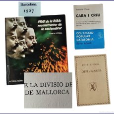 Libros antiguos: 3 LIBROS EN CATALÁN. COTRINA: PRAT DE LA RIBA, METGE-TURMEDA Y JOAQUIM CASAS.