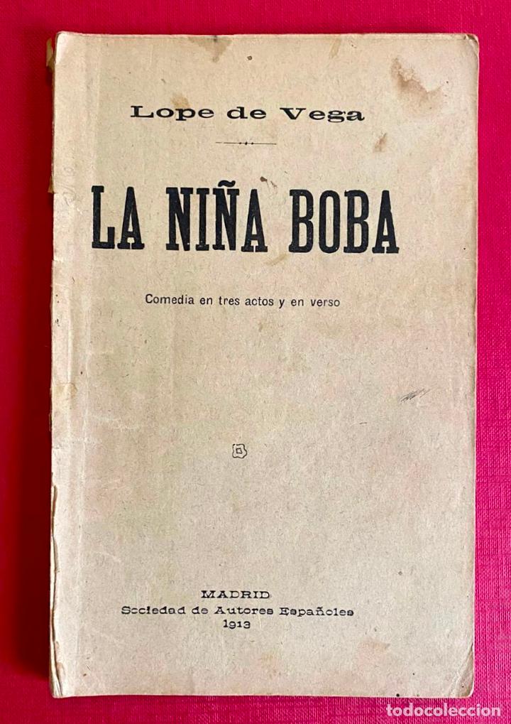 Libros antiguos: La ni&ntilde;a boba - Lope de Vega. - Foto 1