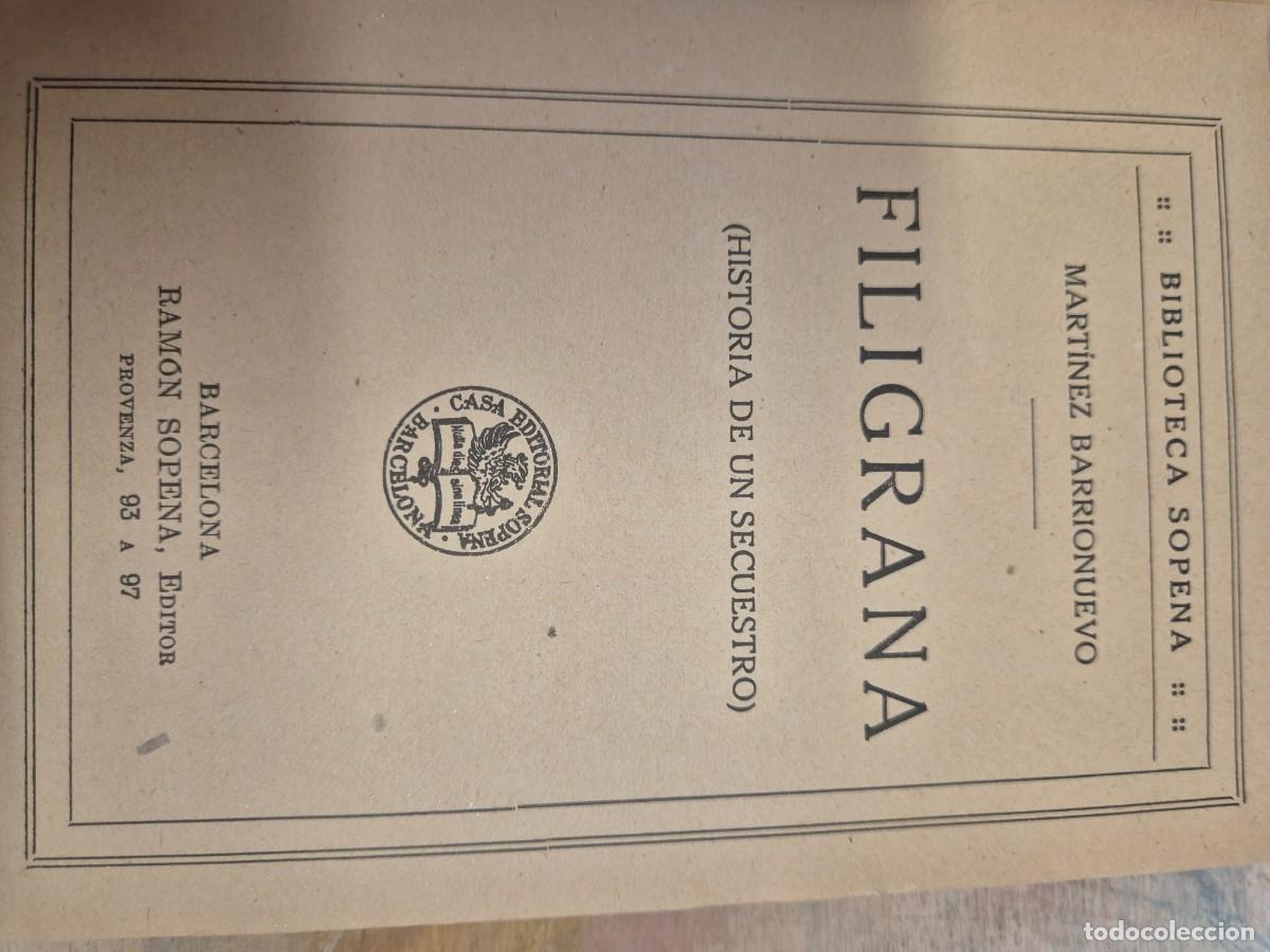 Libros antiguos: Filigrana biblioteca sopena - Foto 4