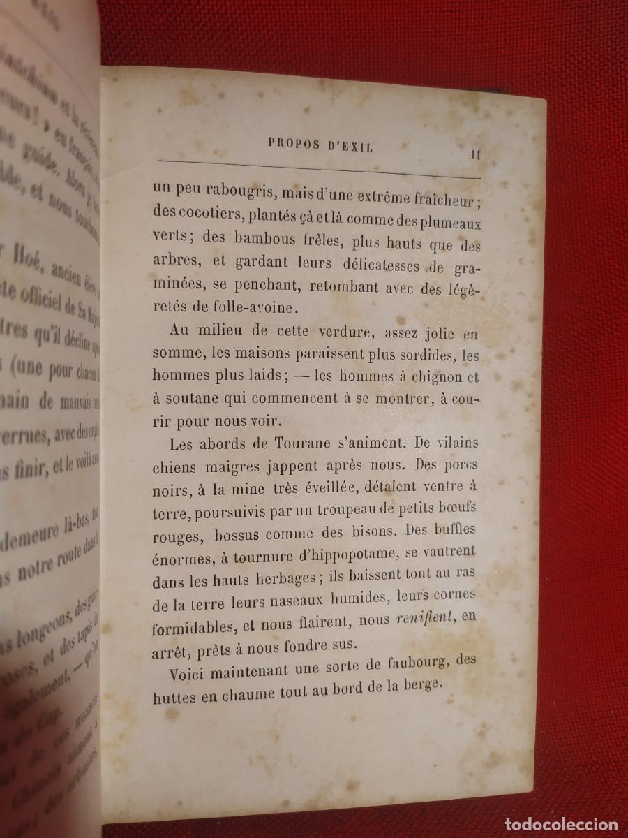 Libros antiguos: 1887. Propos dexil. Pierre Loti. - Foto 4