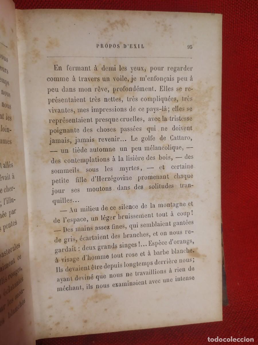 Libros antiguos: 1887. Propos dexil. Pierre Loti. - Foto 6