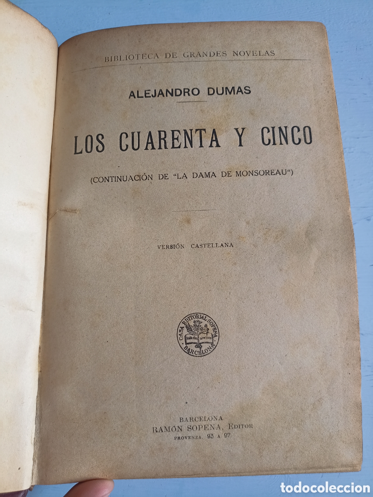 Libros antiguos: Los Cuarenta y Cinco. Alejandro Dumas. Barcelona - Foto 2