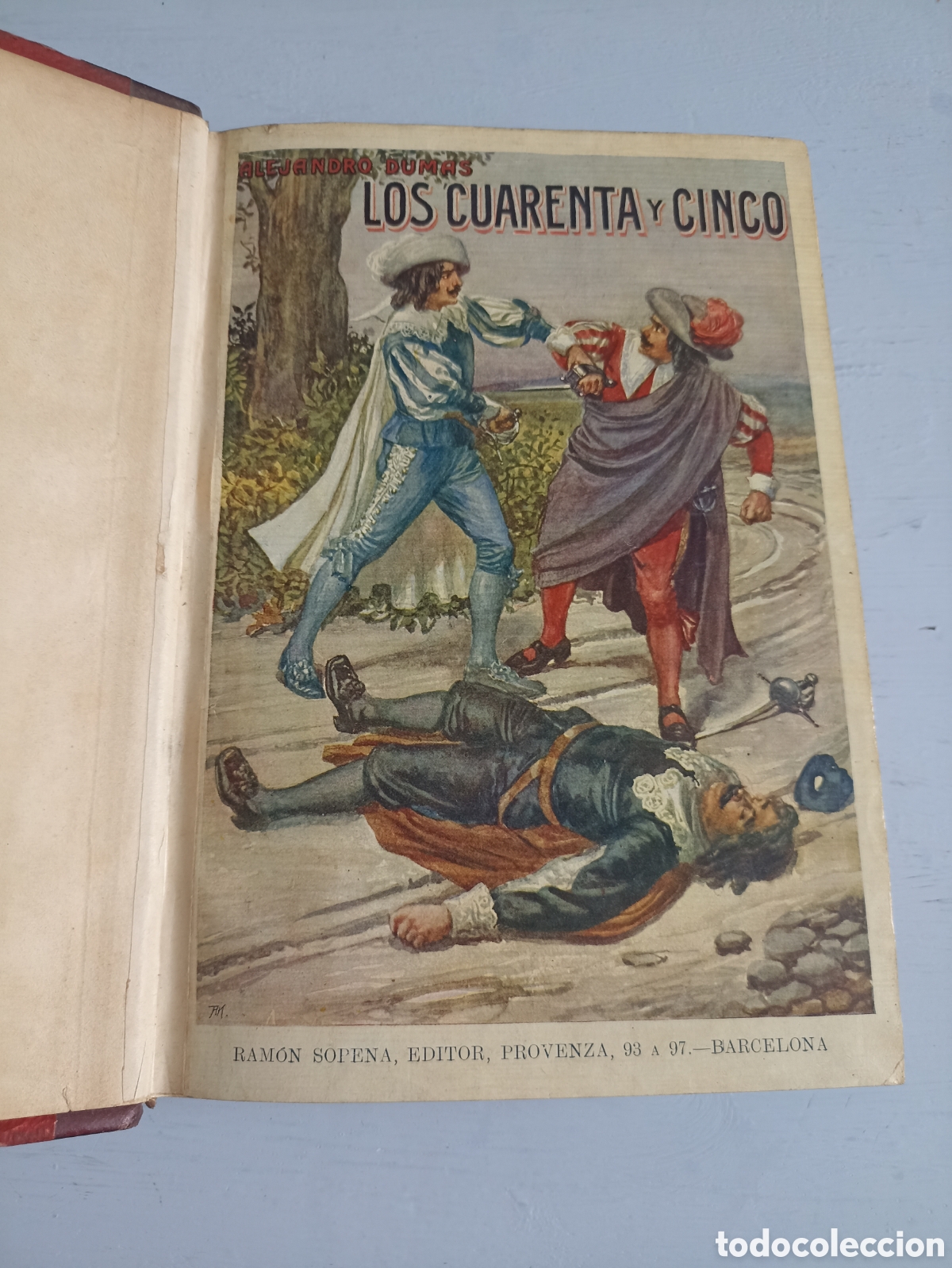 Libros antiguos: Los Cuarenta y Cinco. Alejandro Dumas. Barcelona - Foto 1