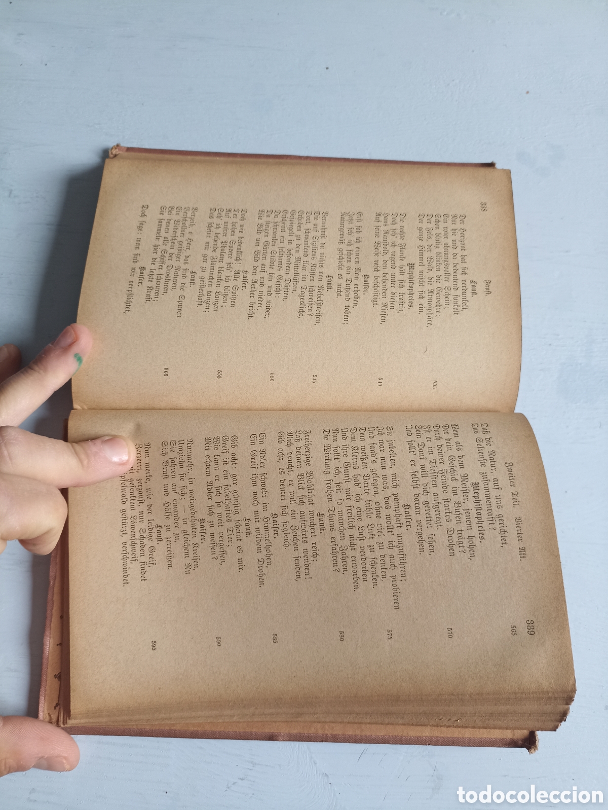 Libros antiguos: Goethes f&auml;mtliche Werke. Stuttgar. - Foto 3