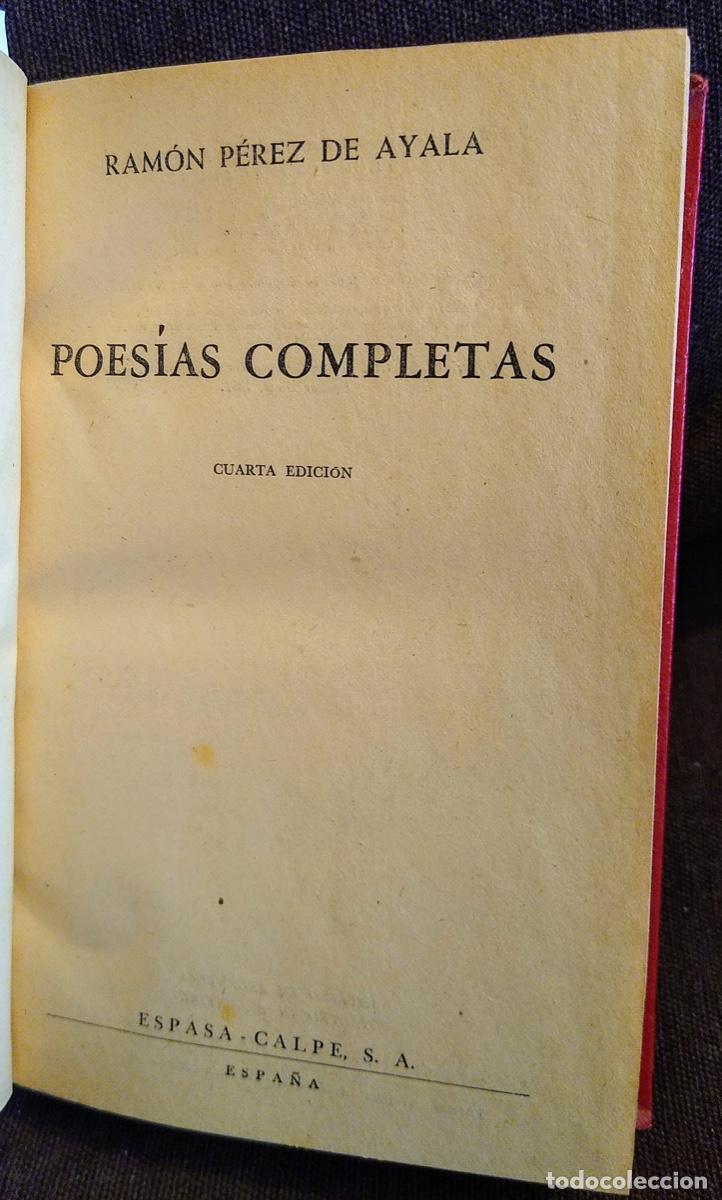 Libros antiguos: PEREZ DE AYALA: 7 OBRAS EN 6 TOMOS. - Foto 12