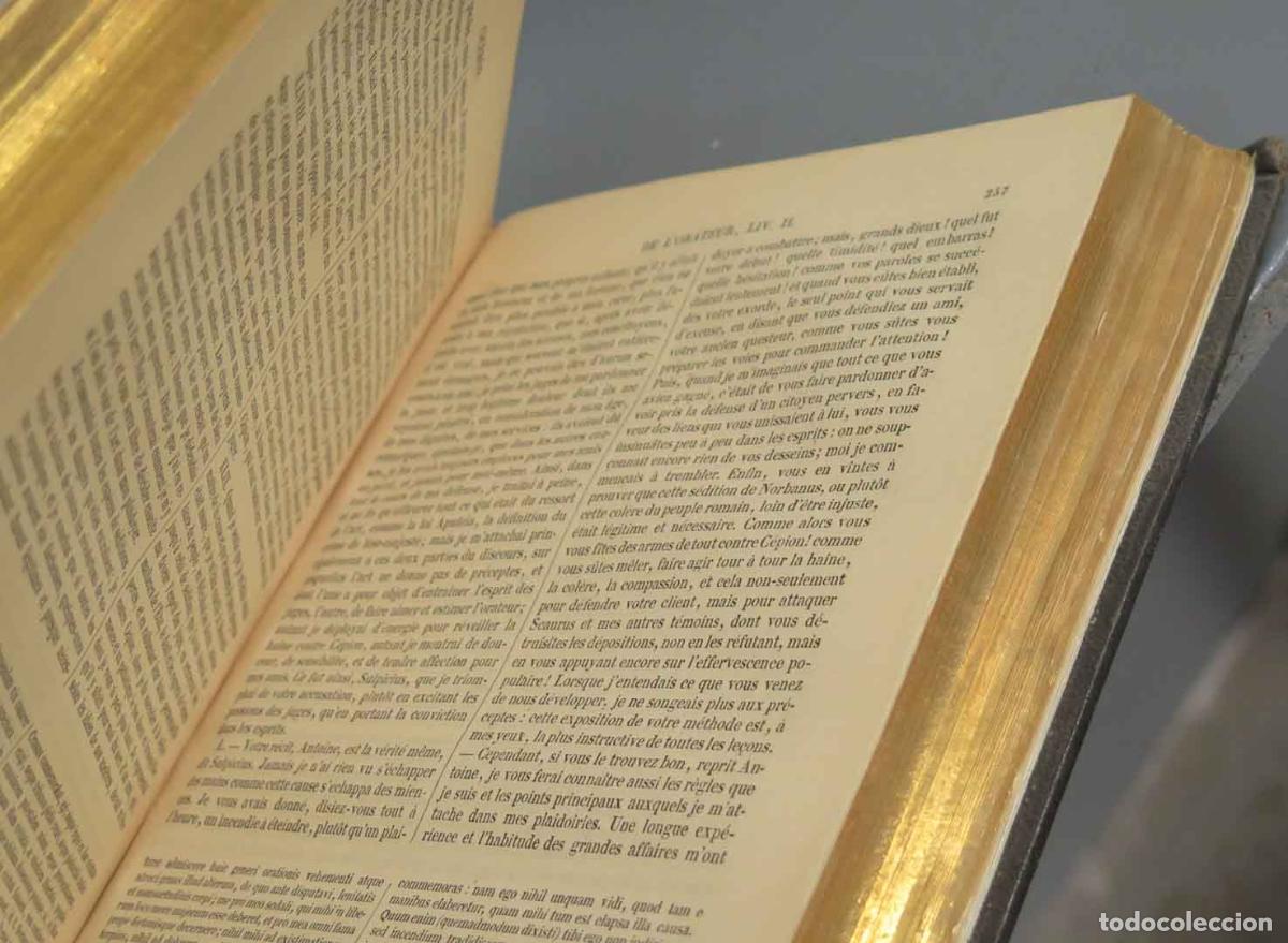 Libros antiguos: OEUVRES COMPLETES. CICERON, TOME I. 1840. DUBOCHET - Foto 3