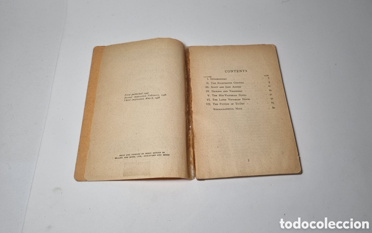Libros antiguos: The English Novel 1928 - Foto 3