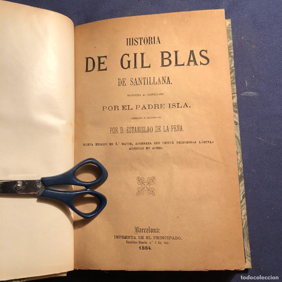 Libros antiguos: RENE LESAGE: - HISTORIA DE GIL BLAS DE SANTILLANA ... - (1884) - Foto 3