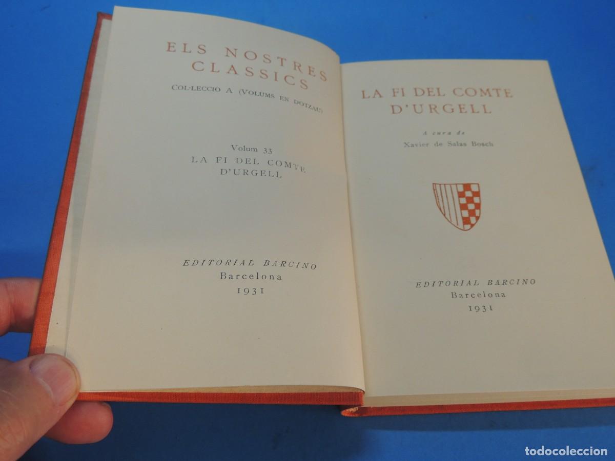 Libros antiguos: LA FI DEL COMTE DURGELL.- A CURA DE SALAS BOSCH - Foto 3