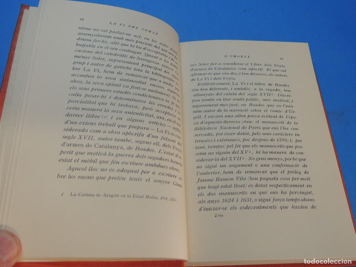 Libros antiguos: LA FI DEL COMTE DURGELL.- A CURA DE SALAS BOSCH - Foto 5