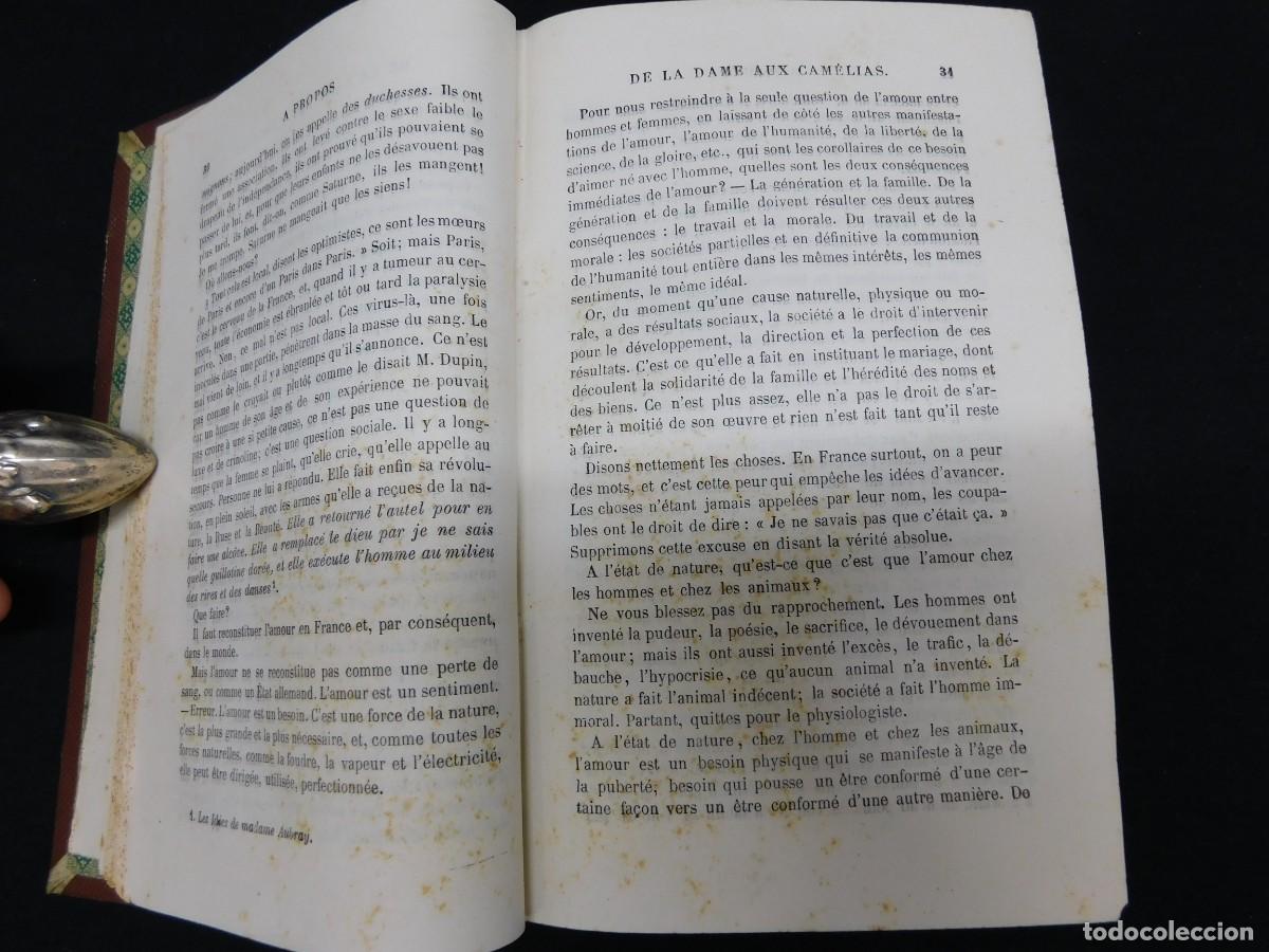 Libros antiguos: TH&Eacute;ATRE COMPLET - AL. DUMAS FILS - 1875 - Foto 6