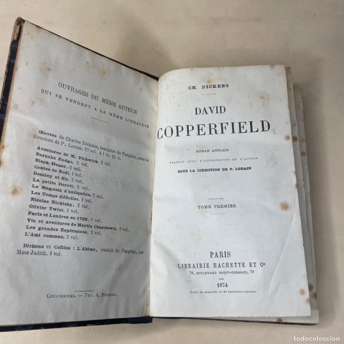 Libros antiguos: 1874 - David Copperfield - Charles Dickens - 2 Tomos - Foto 2