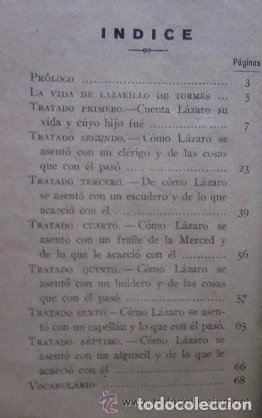 Libros antiguos: LA VIDA DE LAZARILLO DE TORMES - A&Ntilde;O 1936 - Foto 4