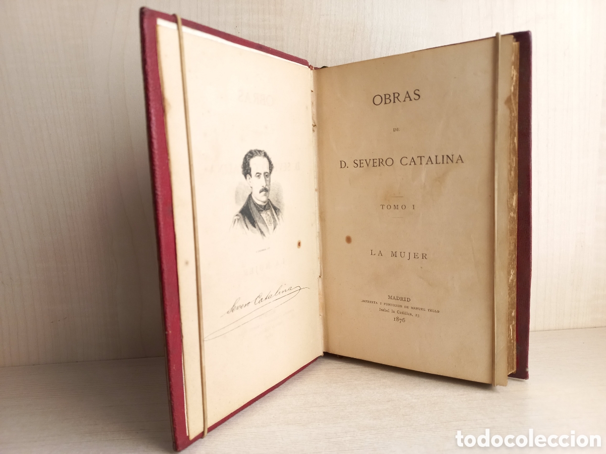 Libros antiguos: Obras de Severo Catalina I. Manuel Tello, 1876. - Foto 6