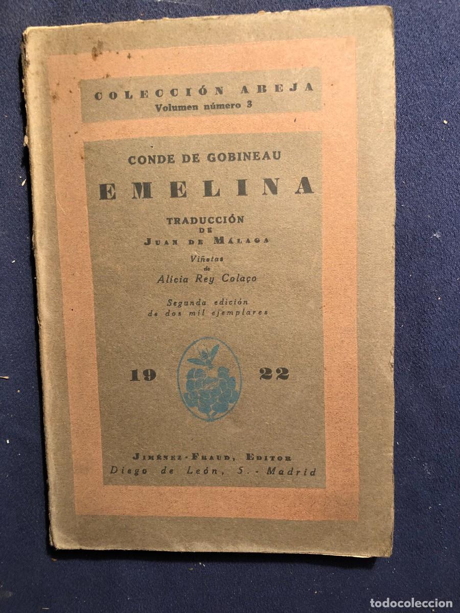 Libros antiguos: CONDE DE GOBINEAU: - EMELINA - (1922) - Foto 1