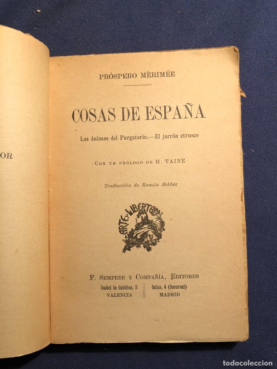 Libros antiguos: PROSPERO MERIMEE: - COSAS DE ESPA&Ntilde;A - - Foto 2