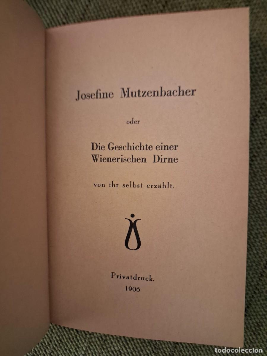 felix salten. josefine mutzenbacher oder die ge - Compra venta en  todocoleccion