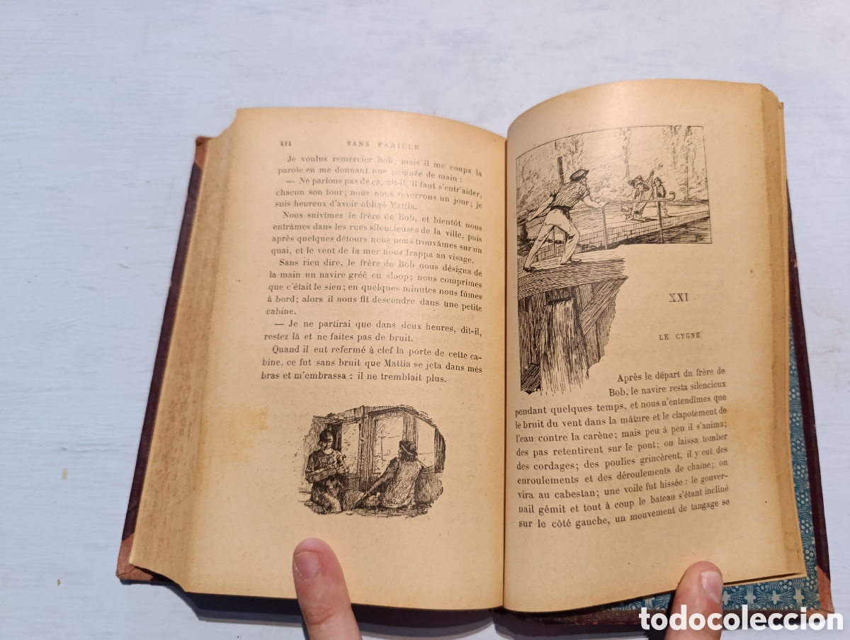 Libros antiguos: HECTOR MALOT. SANS FAMILLE. Tome second. Paris - Foto 4