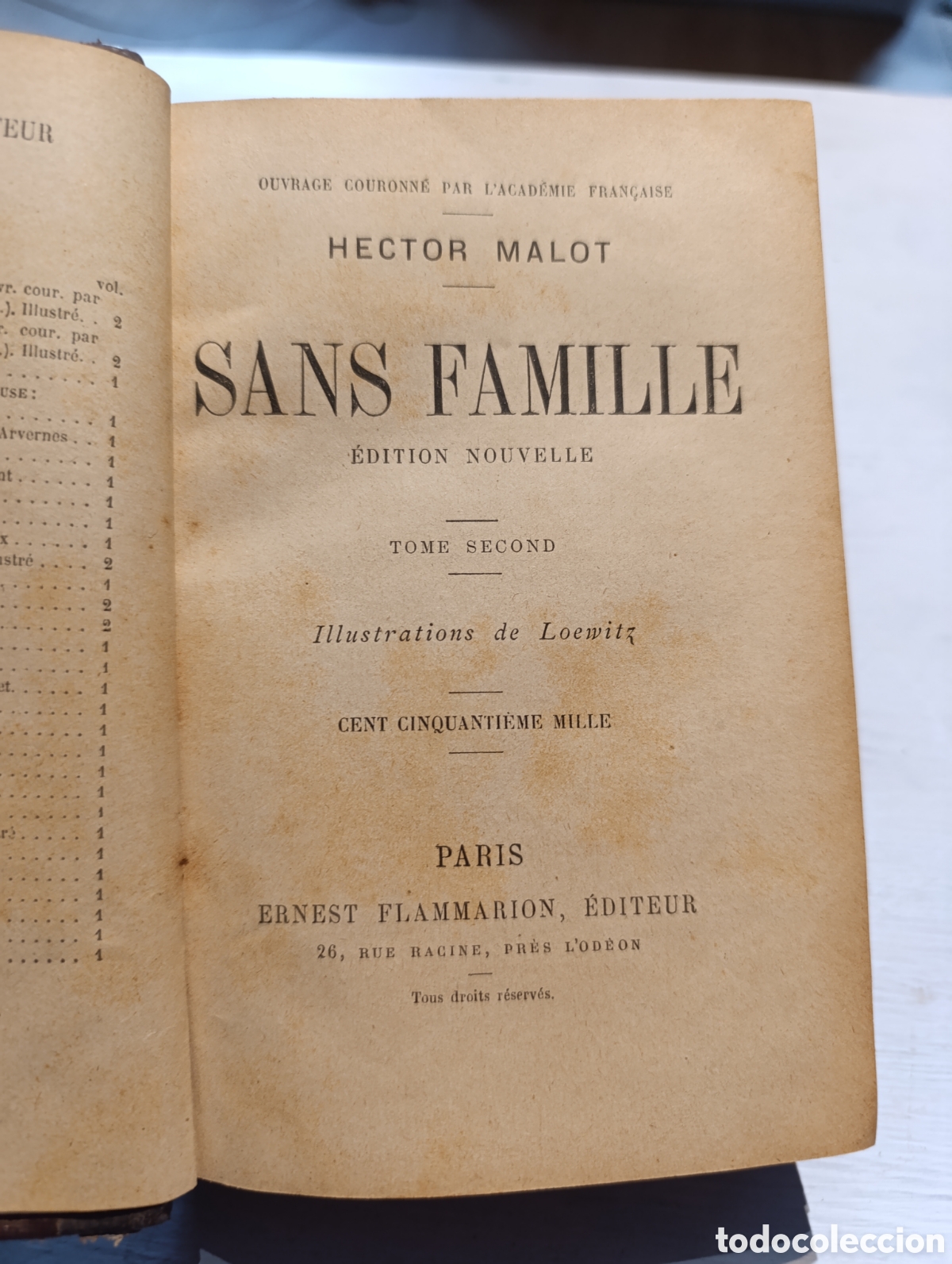 Libros antiguos: HECTOR MALOT. SANS FAMILLE. Tome second. Paris - Foto 1