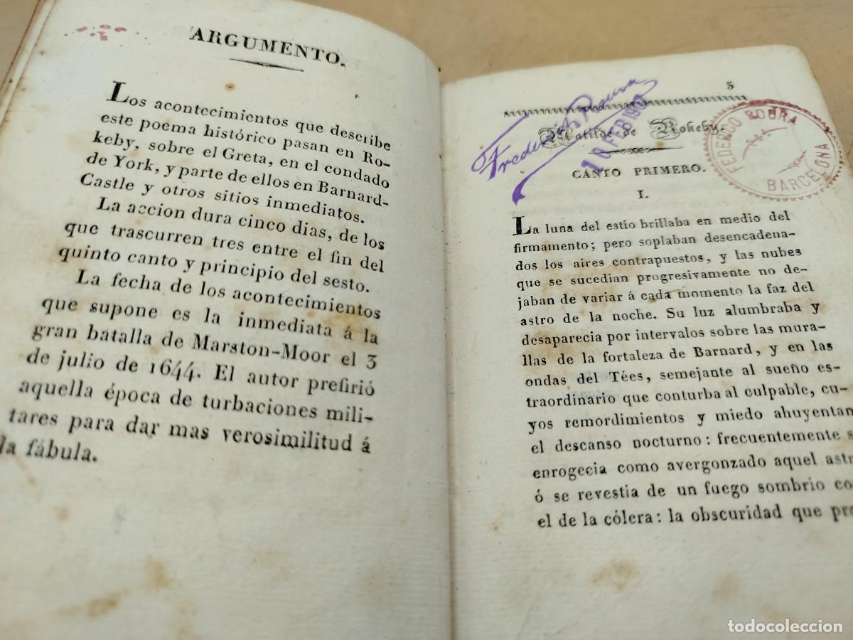 Libros antiguos: MATILDE DE ROKEBY WALTER SCOTT PRIMERA EDICION - Foto 6