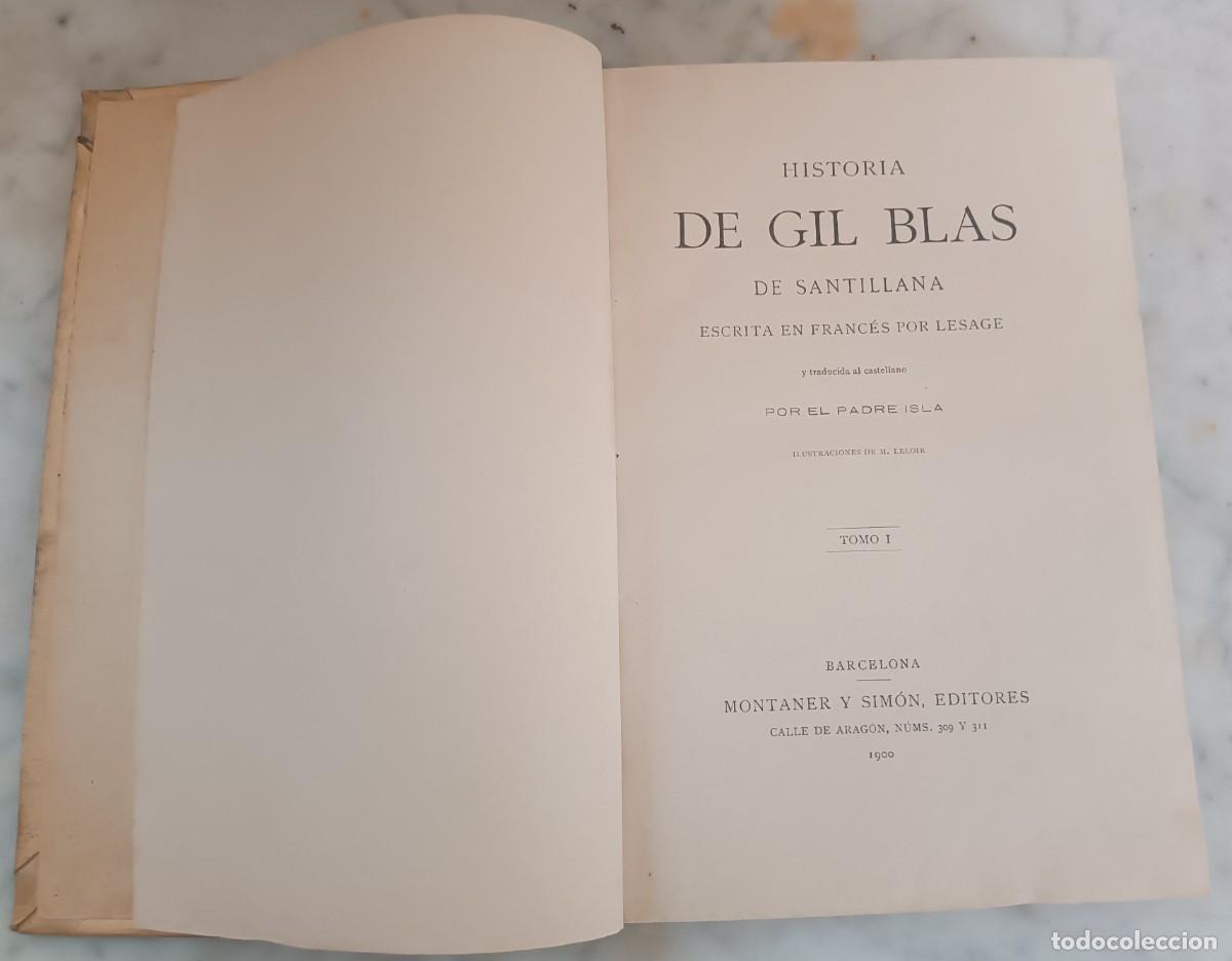 Libros antiguos: LESAGE -- GIL BLAS DE SANTILLANA - Foto 2