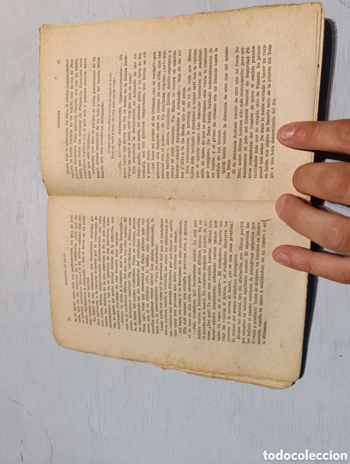 Libros antiguos: BARONESA DE ORCZY EL DORADO - Foto 6