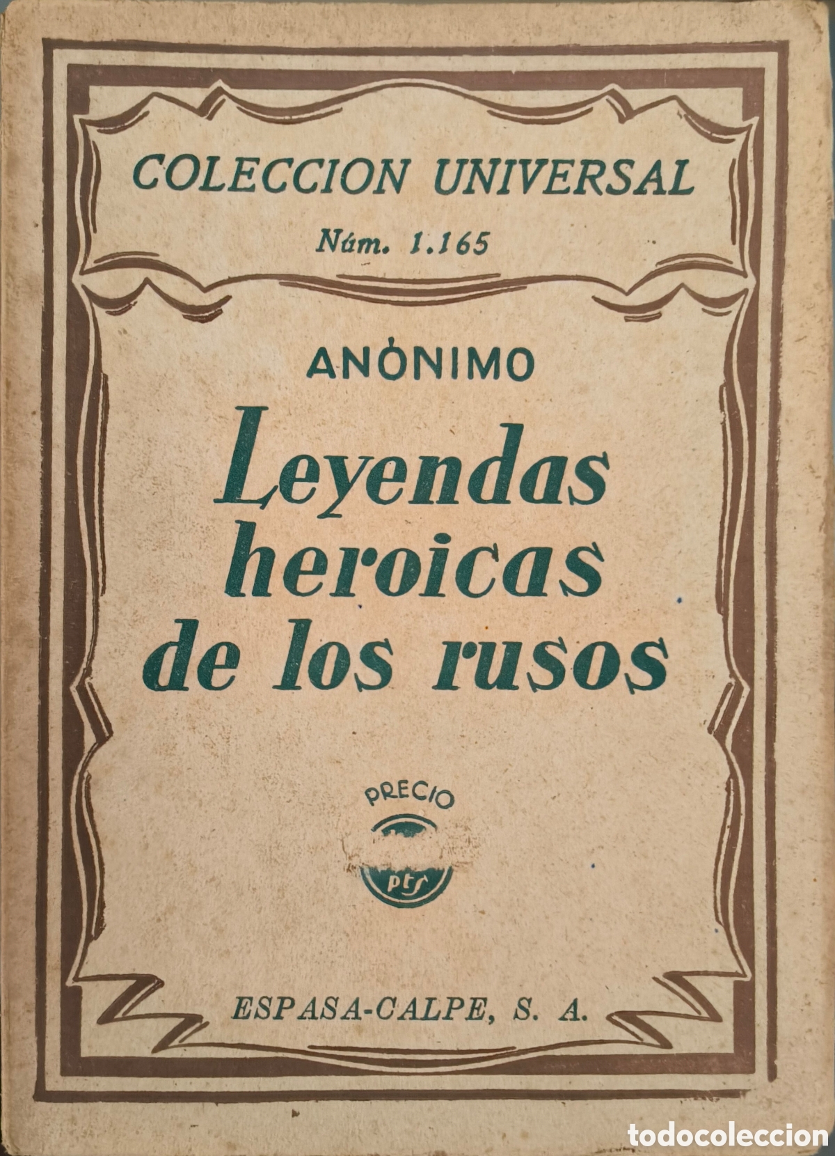 Libros antiguos: Leyendas heroicas de los rusos. An&oacute;nimo. - Foto 1