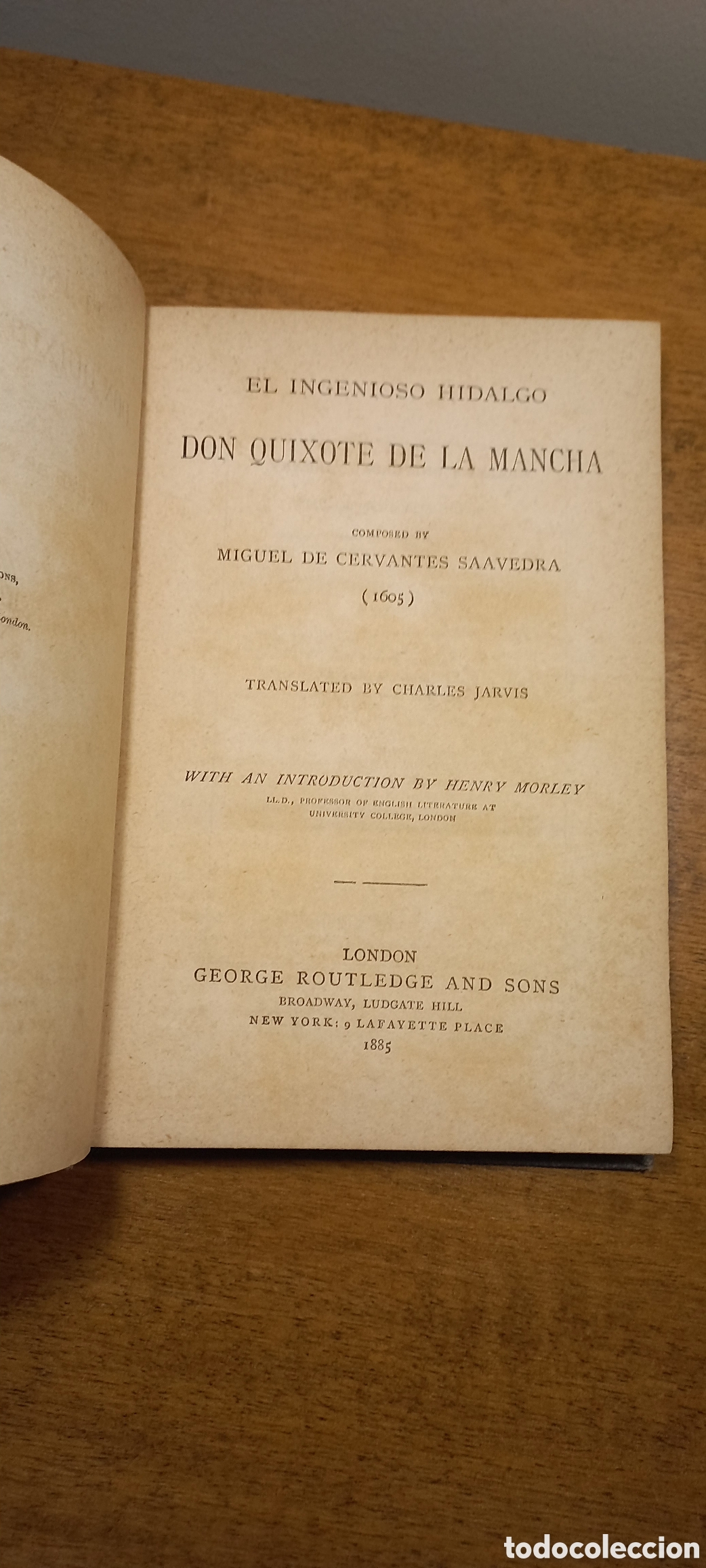 Libros antiguos: Don Quixote by Cervantes - Foto 5