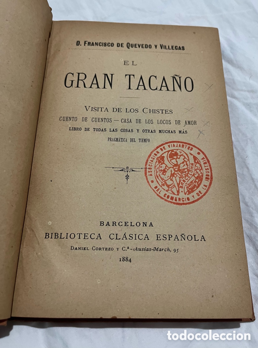 Libros antiguos: El gran taca&ntilde;o - Quevedo 1884 - Foto 9