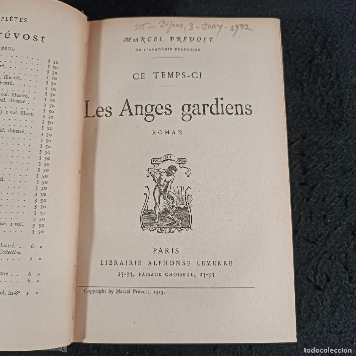 Libros antiguos: LES ANGES GARDIENS - MARCEL PR&Egrave;VOST - CE TEMPS-CI - 1913 / 897 - Foto 2