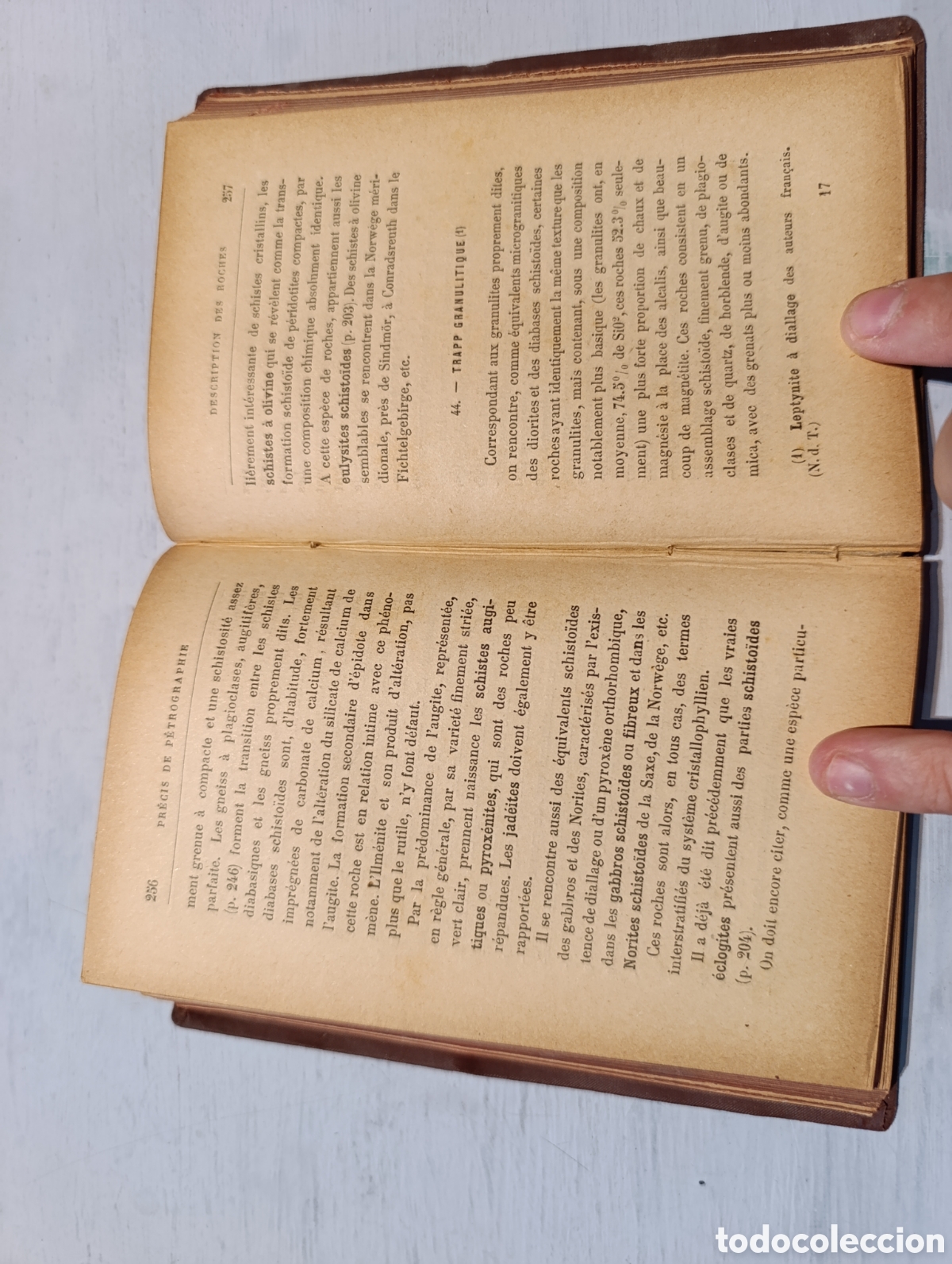Libros antiguos: A. DE LASAULX. PR&Eacute;CIS DE PETROGRAPHIE. Paris 1887 - Foto 5