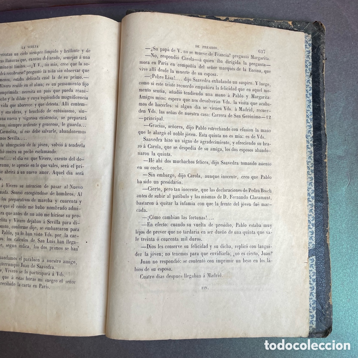 Libros antiguos: La Vuelta del presidio - Jos&eacute; Comas - 1862 - Foto 12