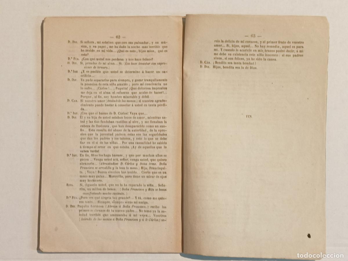 Libros antiguos: EL SI DE LAS NI&Ntilde;AS BARCELONA 1875 - Foto 4