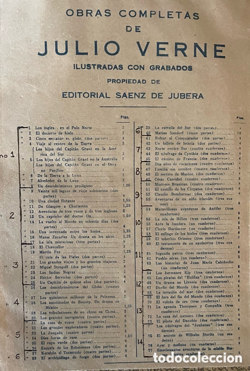 Libros antiguos: JULIO VERNE OBRAS COMPLETAS - Foto 4