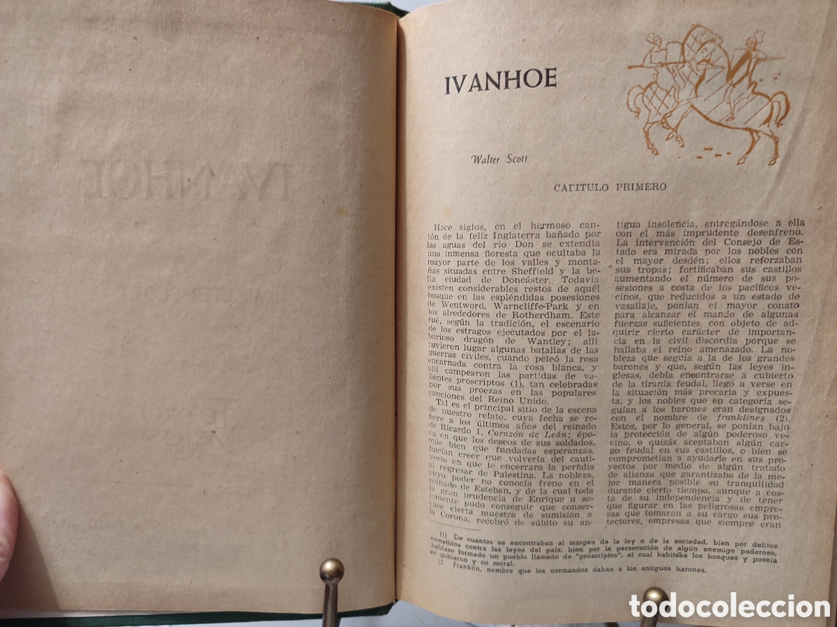 Libros antiguos: Libro antiguo. IVANHOE. - Foto 4