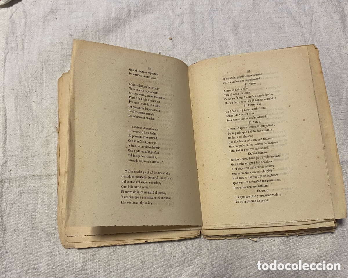 Libros antiguos: Un cuento de amores. Zorrilla - Foto 4