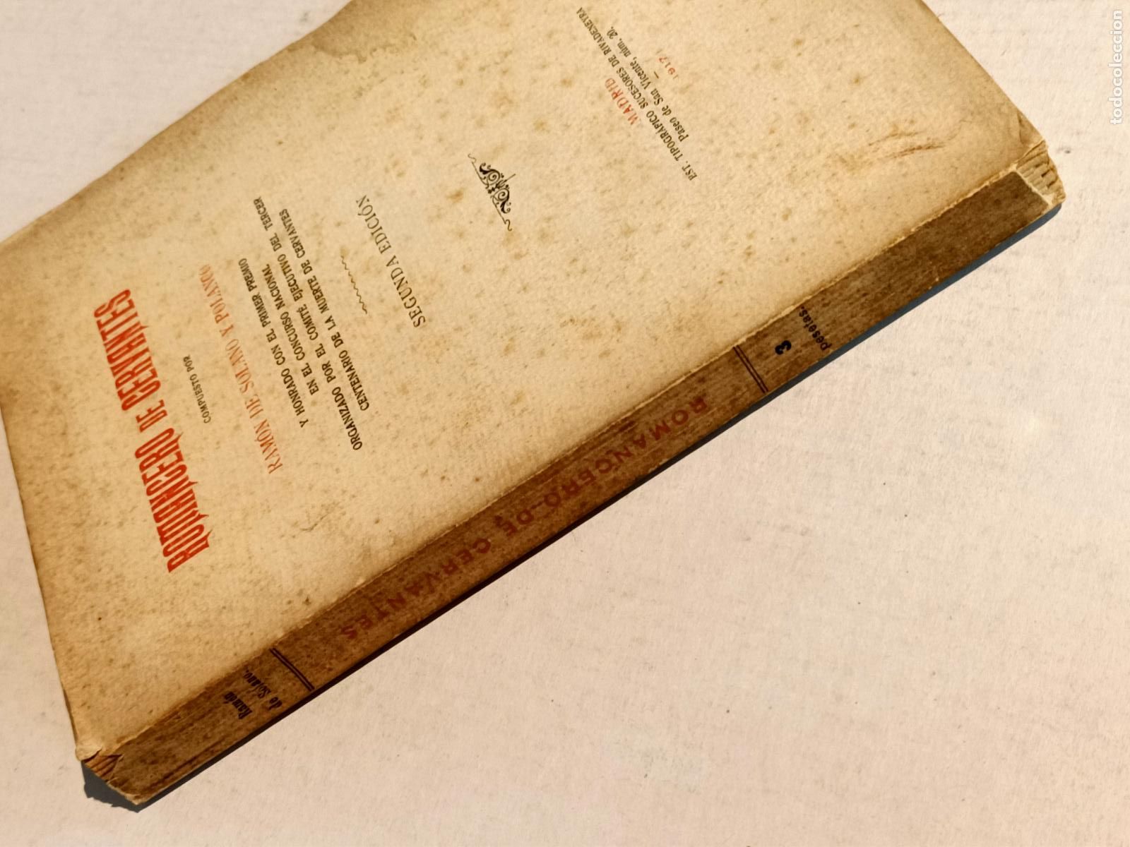 Libros antiguos: ROMANCERO DE CERVANTES MADRID 1917 - Foto 9